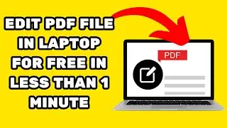 How To Edit Pdf File In Laptop For Free