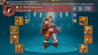 Lords Mobile - 20m Troops zeroed || 2B might || Singhezking || IND