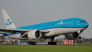 PlaneSpotting At Amsterdam Schiphol Airport - Landings On The Polderbaan