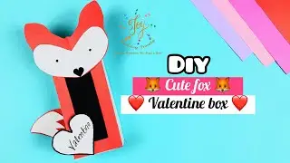 DIY Valentine's Day Fox Box ❤️🦊 | Easy Craft for Decorations or Classroom Mailboxes!