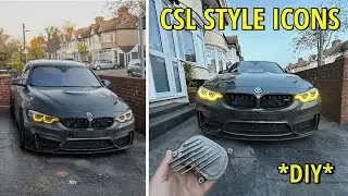 CSL Style DRL's Install on my F80 M3 || DIY Yellow Icons!? PLUG & PLAY MODULES *BMW F82/F80/F30*