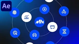 Rotating Icon Motion Graphics Animation in After Effects - After Effects Tutorial