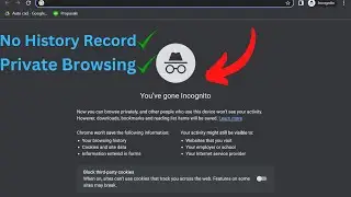 How to use incognito mode google chrome | NO History Record | Private browsing
