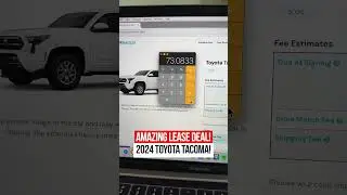 Amazing Toyota Tacoma Lease Deal!