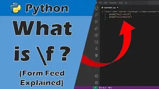 What is \f (backslash f)? Form Feed Escape Character Explained.