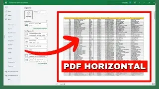 🔁Convertir un archivo de EXCEL a PDF de forma horizontal