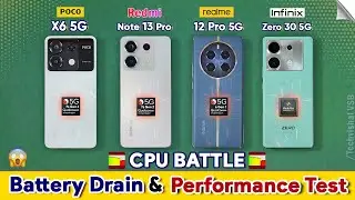 Extreme Battery Drain & Performance Test - POCO X6 5g vs Redmi Note 13 Pro vs Realme 12 Pro 5g