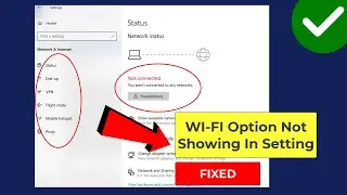 (FIXED) WI-FI Option not showing in Settings On Windows 10/11 | easy fix | 2023