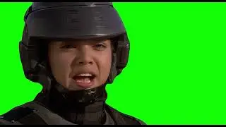 Starship Troopers saying "I'm Doing My Part!" meme - Green Screen