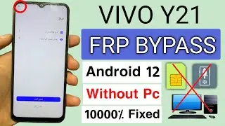 Vivo Y21 FRP Bypass Android 12 | Vivo (V2111) Google Account Unlock | Y21 Frp New Security 2024