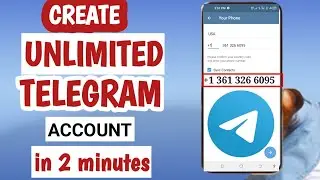 Create unlimited telegram account//how to create unlimited telegram account 2023//telegram