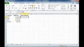 Excel NOW FUnction