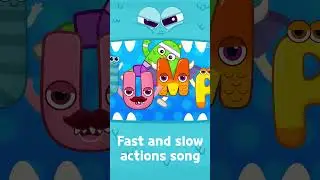 Fast and slow actions song for kids