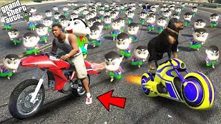 GTA 5 : Franklin Pinchan & Chop Escape From 1000 Shinchan GTA 5 !