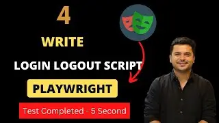 #4 - How To Write Login Test In Playwright | Interact With WebElement In Playwright