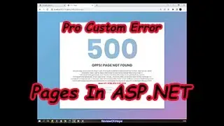 Pro Custom Error Pages In ASP.NET