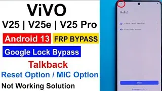 Vivo Y25e Frp Google account bypass/Vivo Y25e Google Lock Unlock