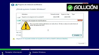 Borrar Formato GPT ✅ No se puede instalar Windows en este disco. Tiene el estilo de partición GPT