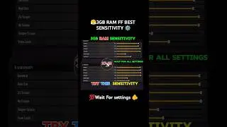 3gb Ram FF Sensitivity | optimize Your Setting⚙️3gb Ram device📱 2024⚡Best FF setting 