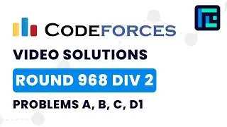 Codeforces Round 968 (Div 2) | Video Solutions - A to D1 | by Harsh Gupta | TLE Eliminators