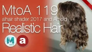 MtoA 119 | Realistic Hair Shading | using Arnold with Maya 2017