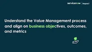 ServiceNow Impact: Learn about Value Blueprint