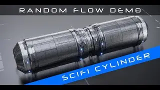 Random Flow 05: Sci-fi Cylinder (Timelapse)