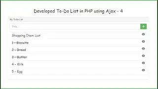 Developed To-Do List in PHP using Ajax - 4