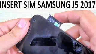 Samsung Galaxy J5 (2017) DUAL SIM - How to Insert SIM and Memory SD Card