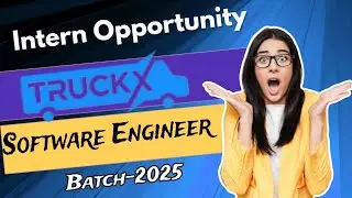 TruckX Hiring Intern Software Development Engineer | TruckX Hiring | Intern Opportunity | Batch-2025