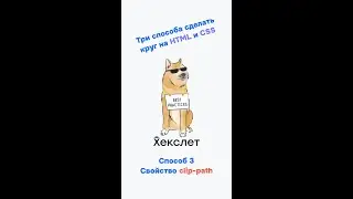 Как сделать круг на HTML и CSS. Способ 3