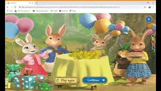 Cbeebies games Peter Rabbit Hop to it