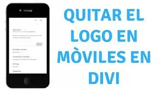 Cómo quitar el logo en el móvil en la plantilla DIVI