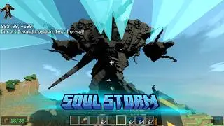 Soul Storm TERAPHOBIC REALM ADDON ,RTX [MCPE-MCBE] Soul Wither Storm In Minecraft,EnderFoxBoy MC🦊!!!