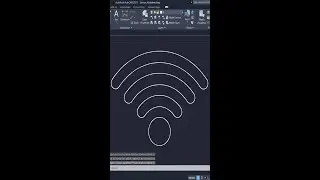 AutoCAD 2D Exercise Create WiFi Logo