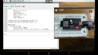 ESP32-C3/MicroPython multithreading exercise, get user input un-blocked using _thread.