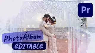 ¡DESCARGA GRATIS! Álbum de Fotos Editable para Premiere | Para Bodas, Quinceañeras y Más🎉📸