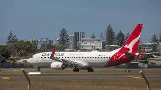 12 MINUTES OF Gold Coast Airport (OOL/YBCG) PLANESPOTTING! (LANDINGS and TAKEOFFS)