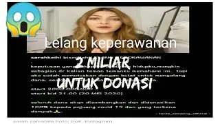 Sarah Salsabila lelang keperawanan 2 Miliar