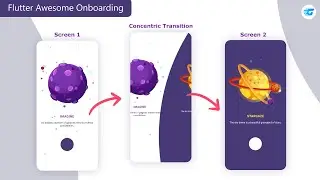 Easy way to create Awesome onboarding with Lottie & Concentric Transition - Flutter Design