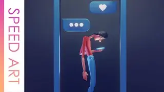Concept design in Blender (SpeedART)