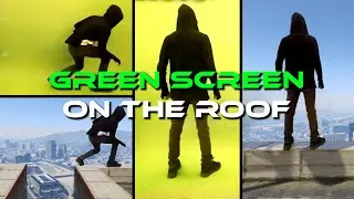 Green Screen On The Roof || Walking on Roof || Green Screen Effects || VFX || Background || HD