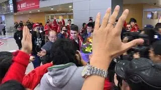 Record signing footballer Oscar lands in Shanghai to join SIPG