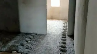 Установка маяков на стяжку .