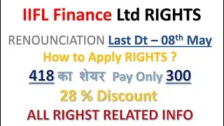 IIFL Finance RIGHST ISSUE | All Rights related queries answered |