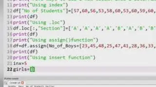 #DataFrame 5:Five ways for adding Column to DataFrame using index, .loc, assign(),insert () concat()