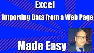 Importing Data from a web page into Excel - How to import from a web page into Excel 2010,2013,2016