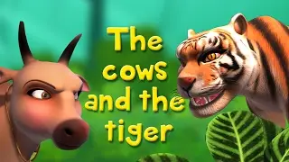 The Cows and the Tiger | Stories for Kids | Infobells