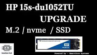 HP 15s du1052TU laptop upgrade nvme ssd & RAM (disassembly)