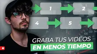 CREA VÍDEOS para YOUTUBE con este FLUJO de TRABAJO🧪 // Mi PROCESO para GRABAR VÍDEOS en 1 DÍA